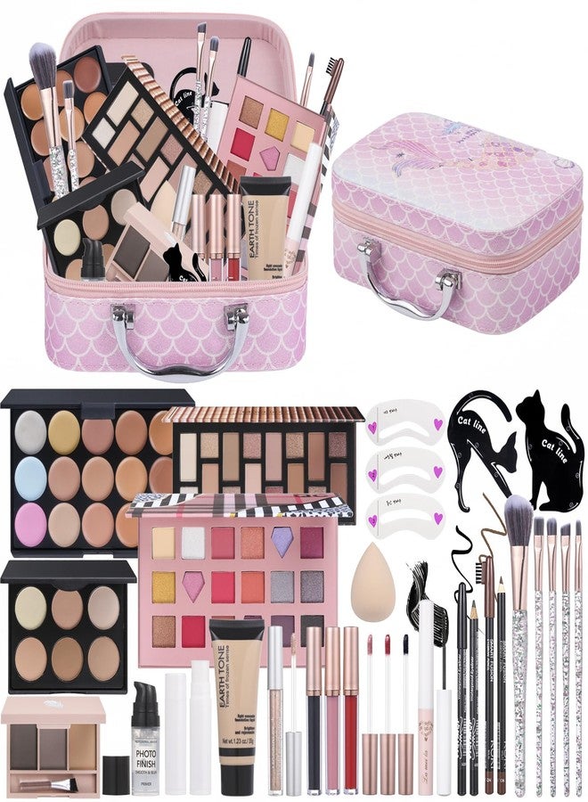Moobirlet Makeup Kit For Girls, Makeup Set For Teen Beginners, Make up Gift Set For Women with Makeup Box, Eyeshadow Palettes, Foundation, Concealer, brushes set (Colors 18) - Image 1